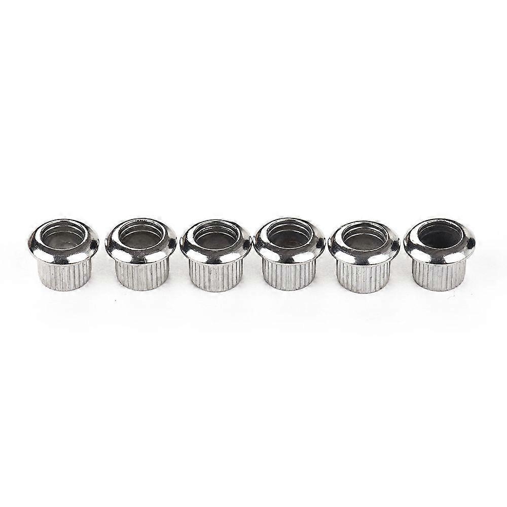 6 In-Line Semi-Closed Guitar Locking Tuners Tuning Pegs Machines Heads Set for ST Tele Electric Guitar