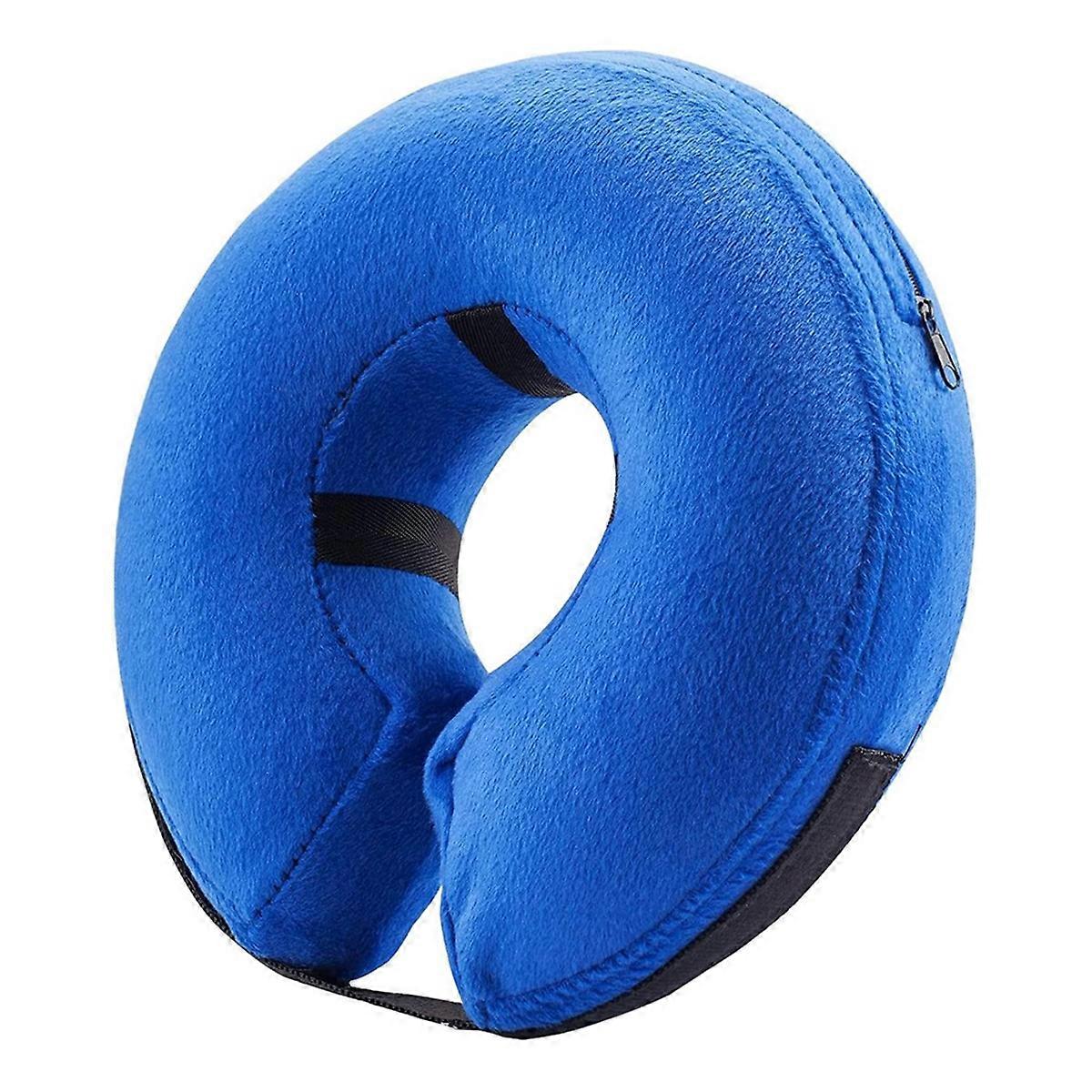 Protective Inflatable Collar for Dogs and Cats Blue L