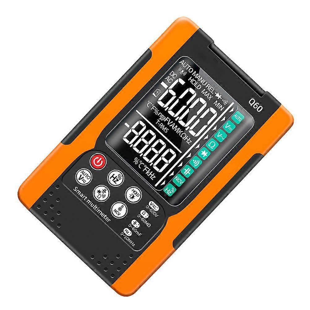 Multimeter Electric Tester Maintenance Work Night Use Orange Abs Material Measuring 1 Set