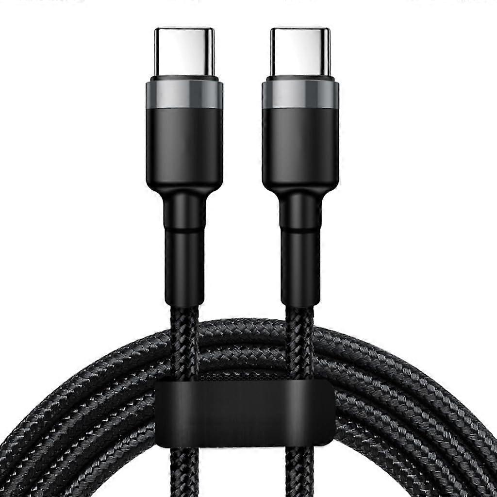 120W 10A Type C to Type C Fast Charging Cable for Fast Speed Data Transfer and Quick Charging Silver 1 meter