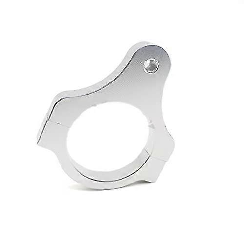 Aluminum Steering Damper Fork Frame Mounting Clamp Bracket Foot Fixer For Motorcycle Modification Silver DunMuan 58mm