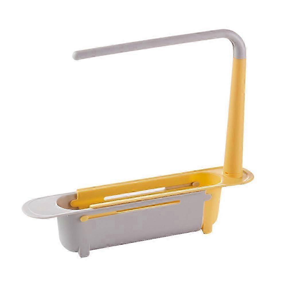 New & Adjustable Telescopic Sink Storage Rack - Updated Design for Convenience