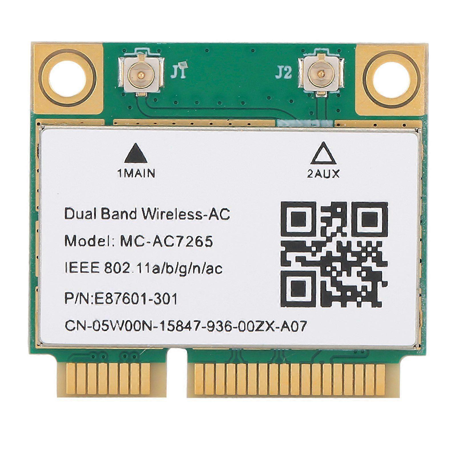 Network Card Mini PCIE Gigabit Double Band for Bluetooth 4.2 Wireless Wifi MCAC7265