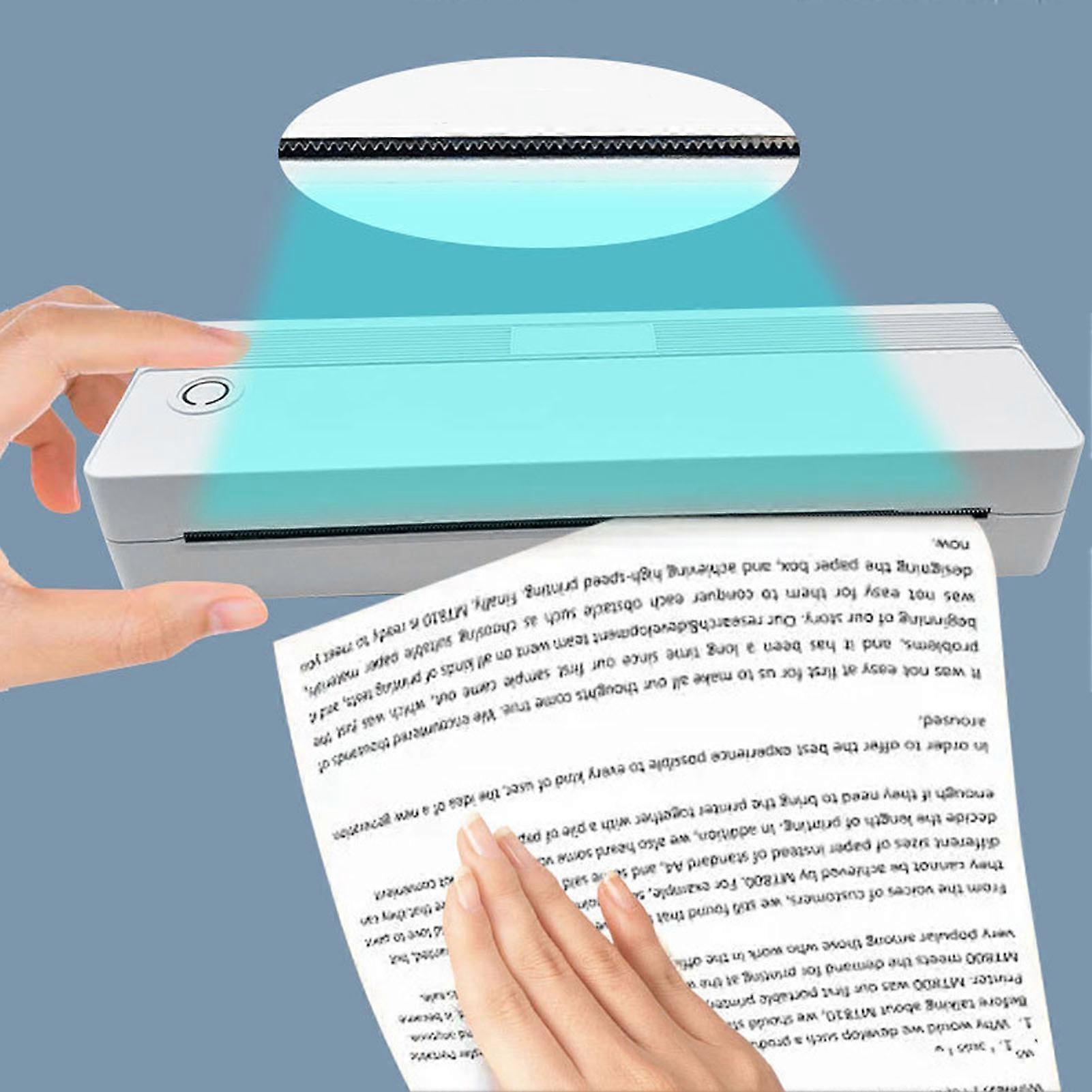 Wireless Portable Bluetooth Thermal Printer 203DPI 2000mAh Battery