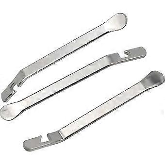 3pcs Stainless Steel Bicycle Tire Levers Metal Tyre Spoon Iron Changing Tool Bike Tire Levers To Repair Bike Tube Bike Tire Repair Tools Bike Tube Rep