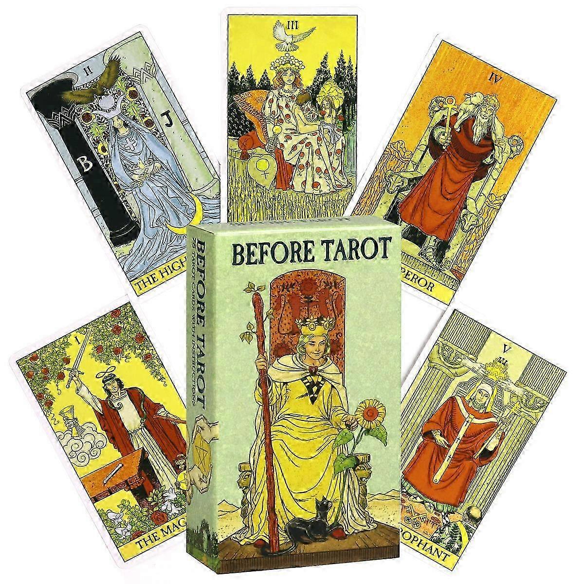 Tarot Cards Deck 78 Cards Scarab Oracle Divination for Beginners