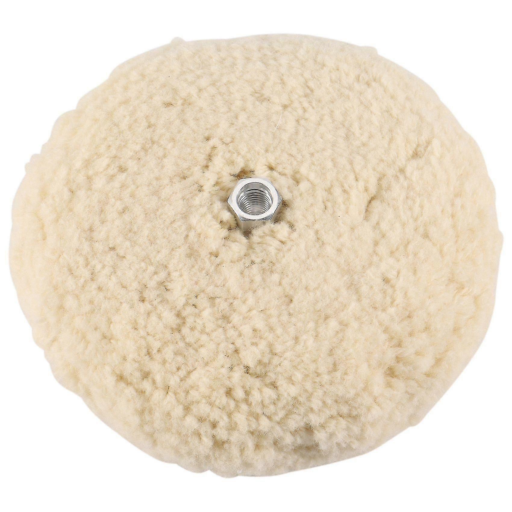 7 Inch Double Sided Wool Polishing Pad Buffing Pad With 5/8 Inch Bolt Wool (pack Of 1)