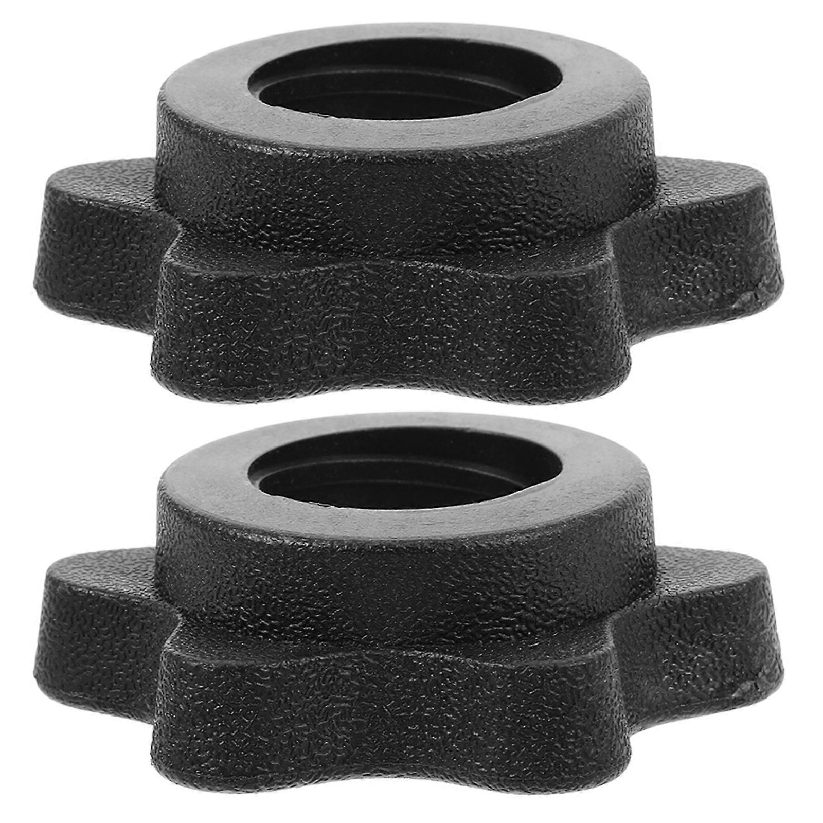 Clamps For Barbell Home And Gym Use Plastic Round Shape 2Pcs