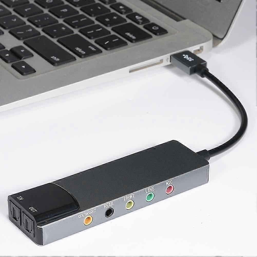 Usb Sound Card 7.1 5.1 Channel External Audio Card Spdif Optical For Pc Compute