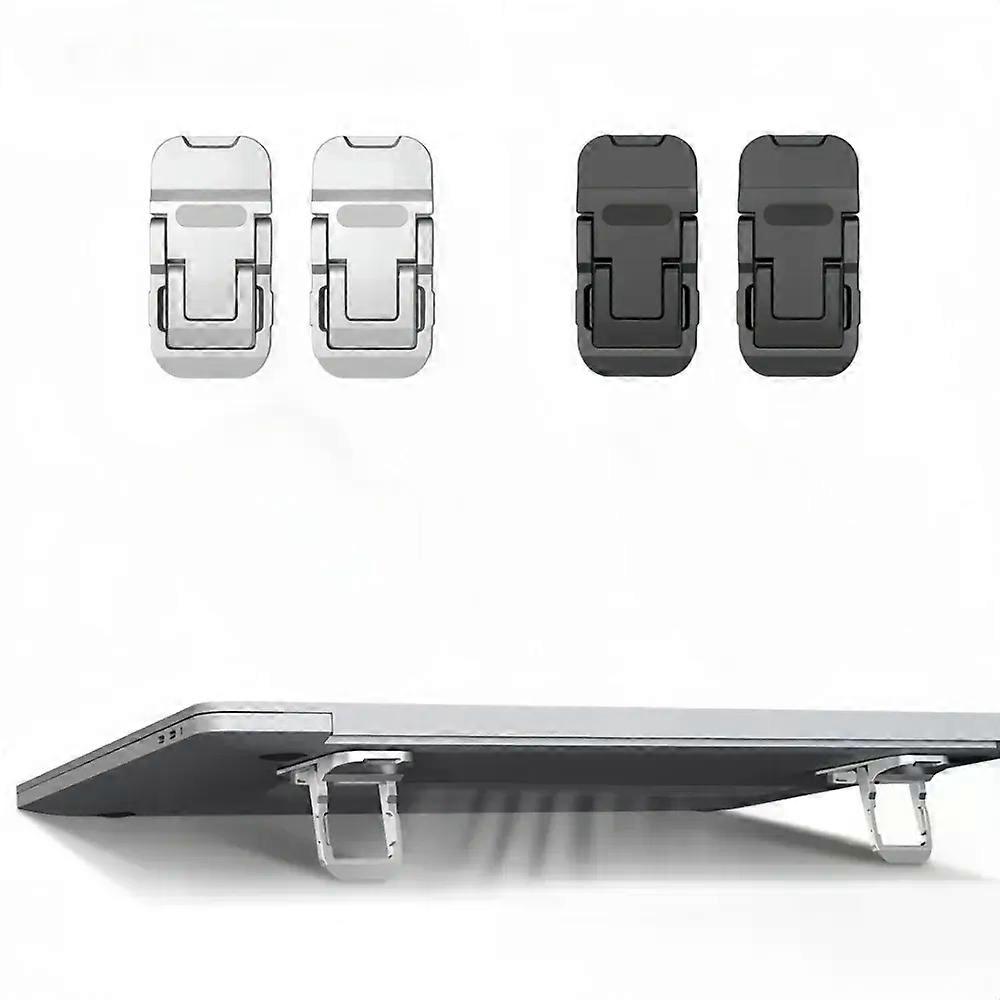 2pcs Laptop Stand Invisible Adhesive Folding Storage Keyboard Foot Pad Support Shelf for Home Office Desktop Stand Radiator Base