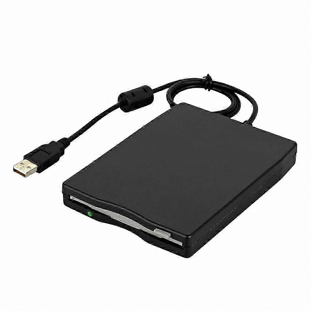 Portable 3.5 Inch External USB 2.0 Floppy Disk Reader Ultra-Thin Lightweight Design for PC and Laptop