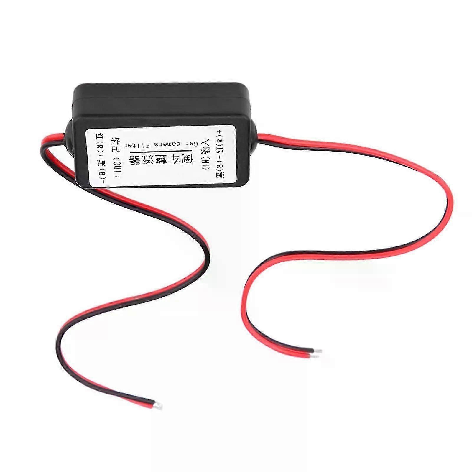 1Pcs 12V DC Car Rearview Camera Power Relay Capacitor Filter Reversing Rectifier Ballasts Solve View Camera Ripple Screen