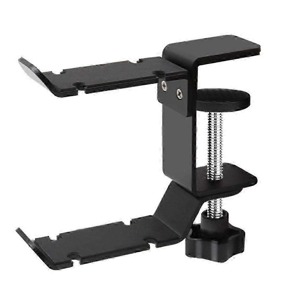 Space Saving Metal Headphone Hanger with Adjustable Clamp 360 Degree Rotation