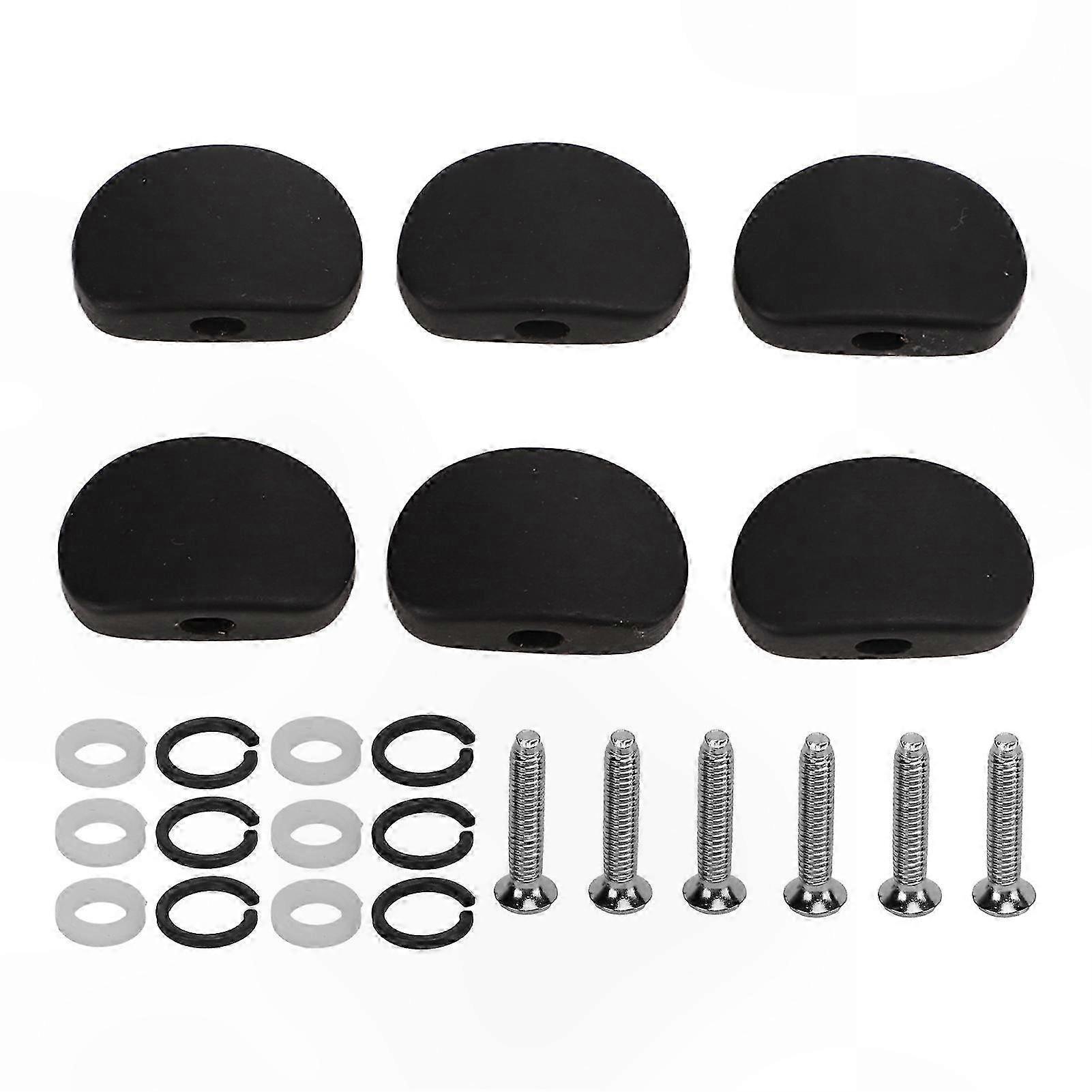 Guitar Tuning Peg Buttons Set of 6 for Electric Guitars ebony metal tuner machine head button