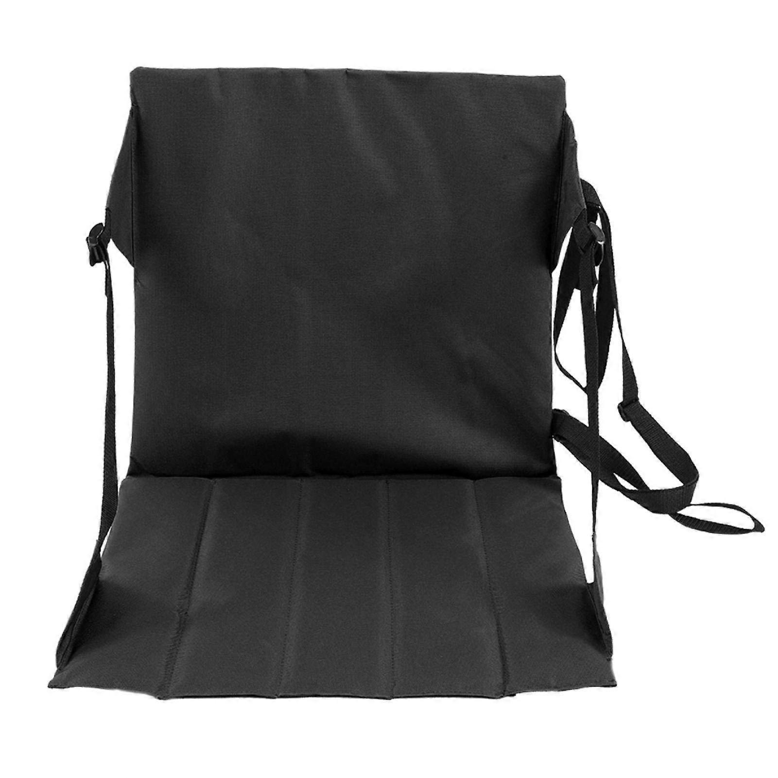Outdoor Folding Cushion Portable Picnic Cushion 1-Piece 600D Oxford Cloth Lightweight Three Color Options Black