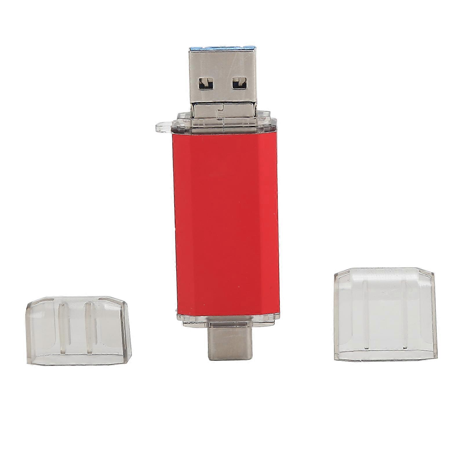 USB 3.0 U Disk 64GB Red Aluminum High-Speed Bulk Storage