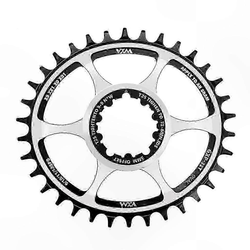 Oval Design Bicycle Chainring for 11-Speed MTB Drivetrain Systems