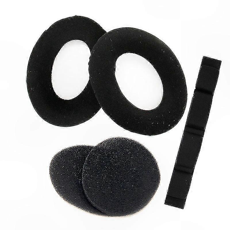HD650 HD600 HD581ヘッドフォン用ソフト交換用イヤーパッド - ブラッククッション