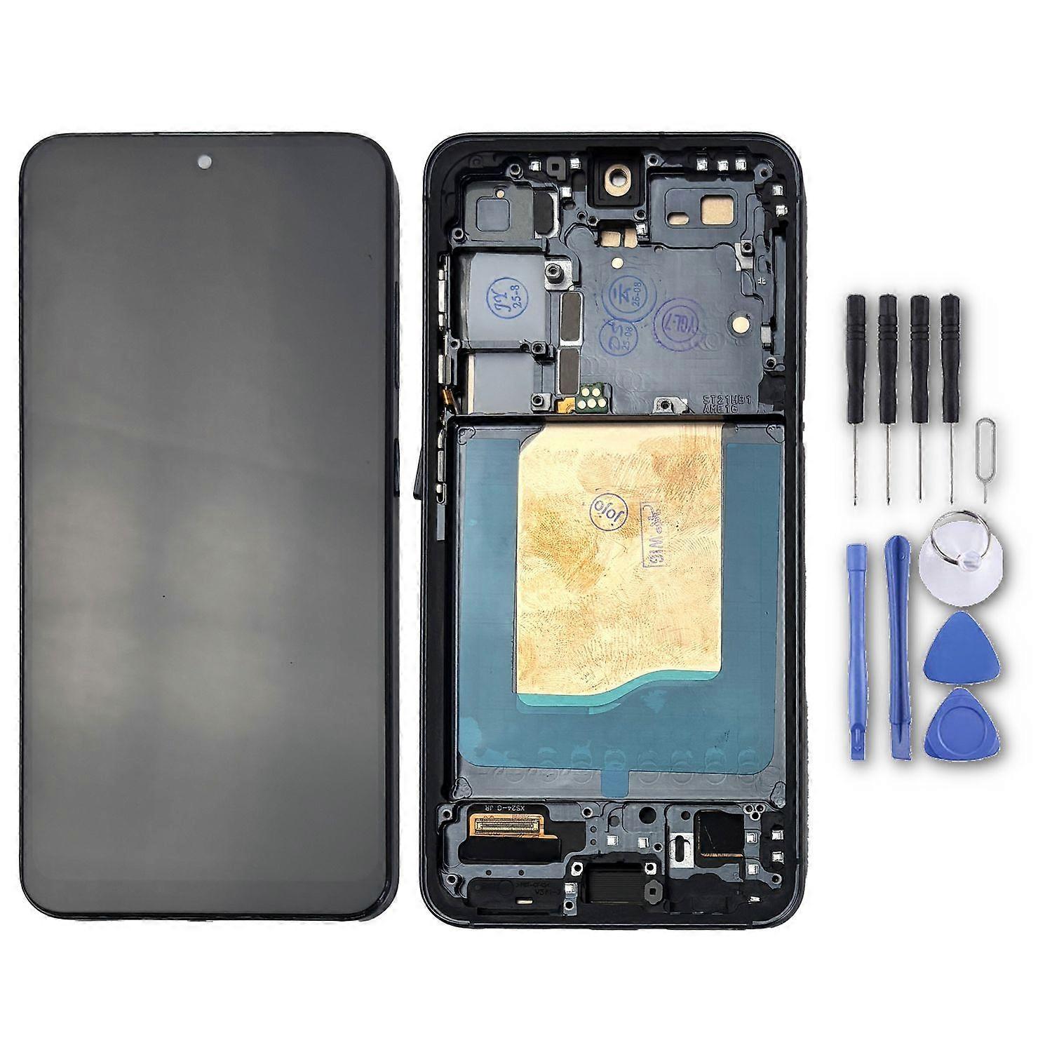 For Samsung Galaxy S25 SM-S931B TFT LCD Display with Frame Spare Part Black