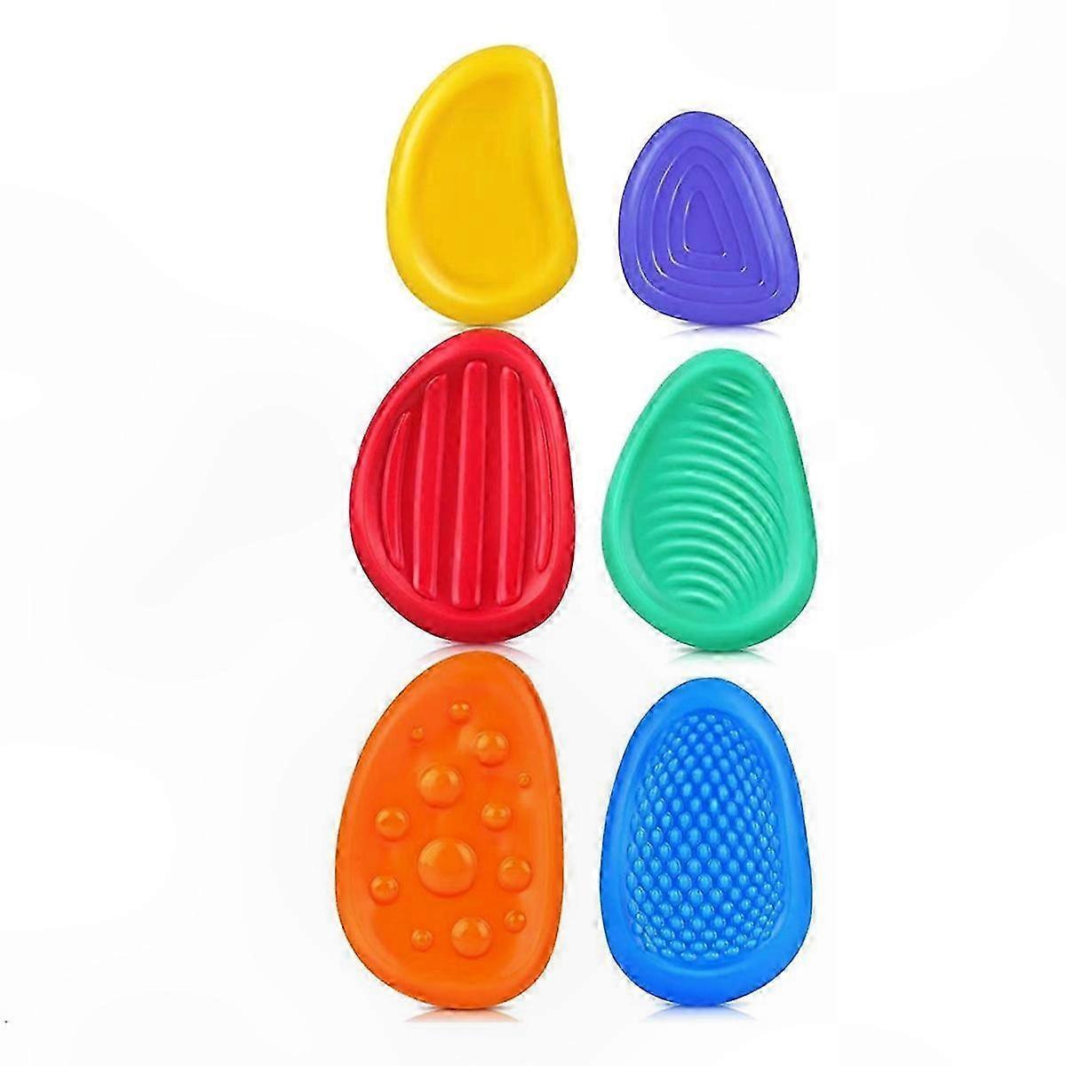 Textured Sensory Stones for Kids with Autism Relief Features Smooth and Durable Craftsmanship for Calming Play 6pc Set