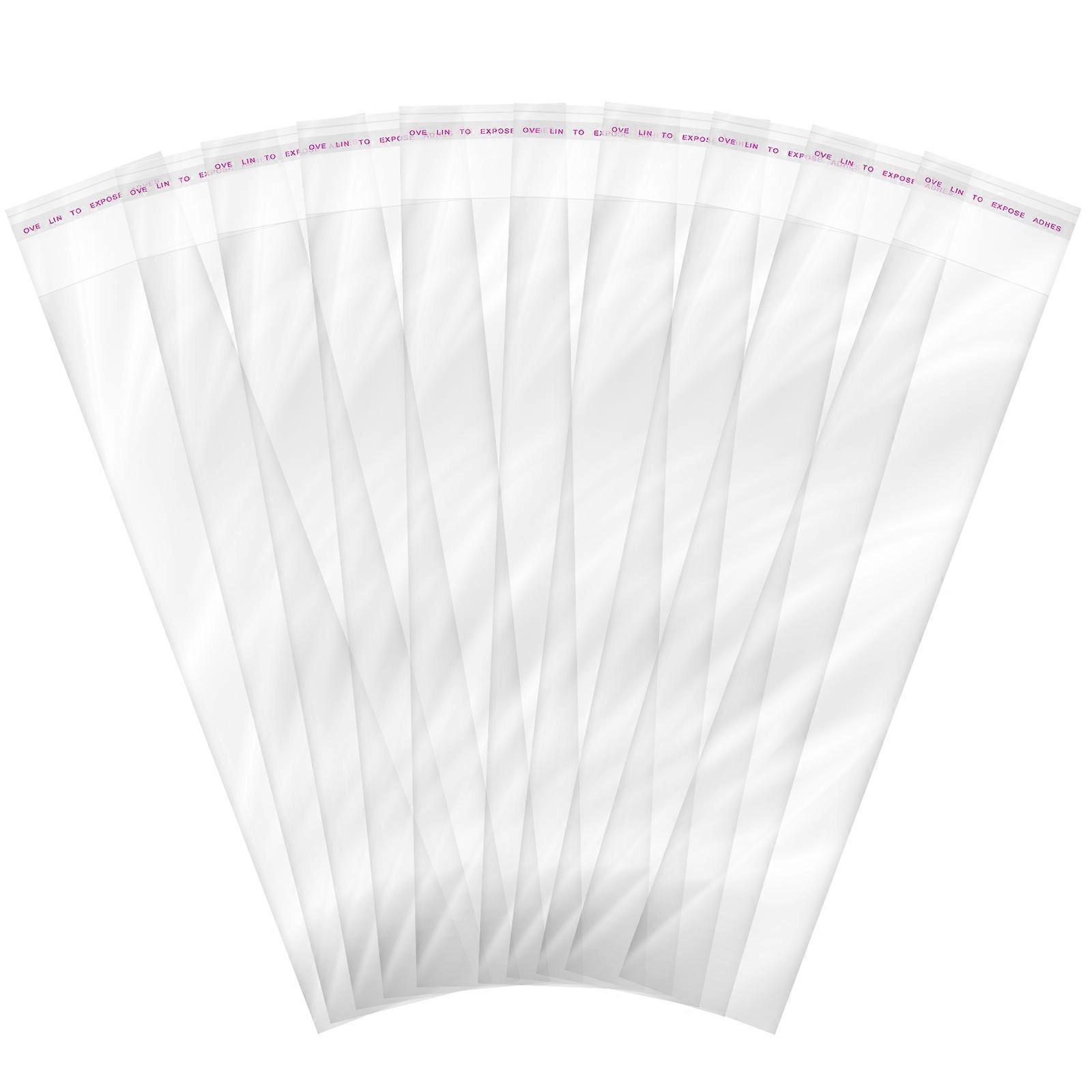 Adhesive Cello Bag Long Self Sealing Bags for Bakery Use 2Pcs Besportble
