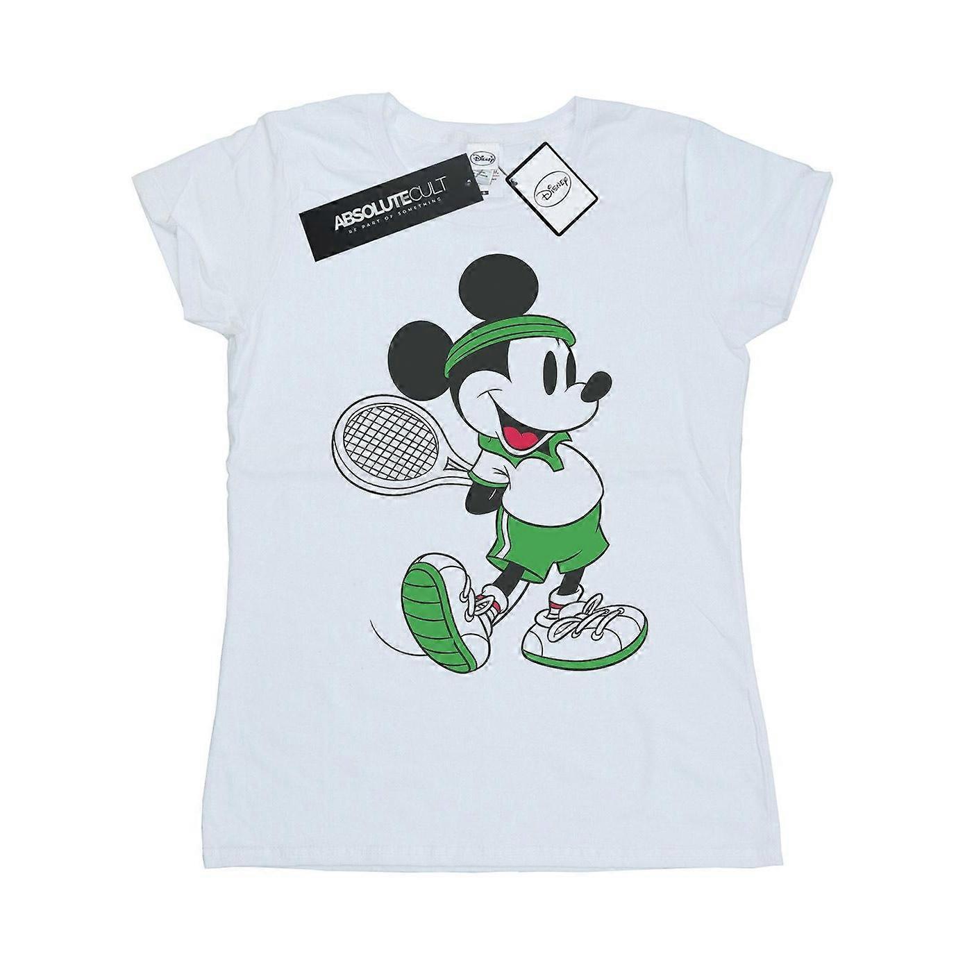 Disney Mujer/Mujer Mickey Mouse Tenis Camiseta de Algodón