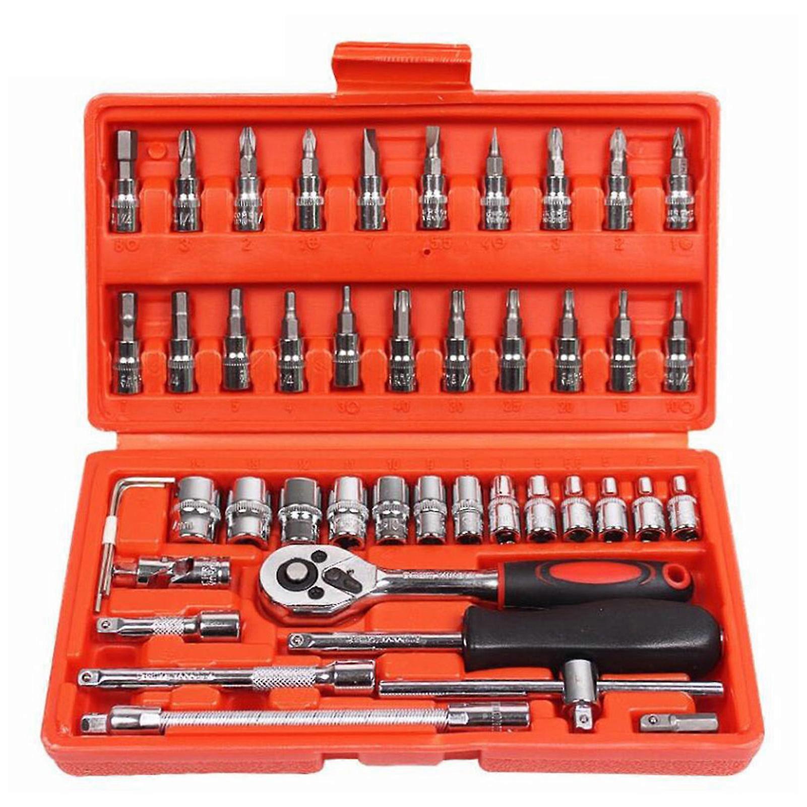 Mechanic tool set for DIY projects with durable case