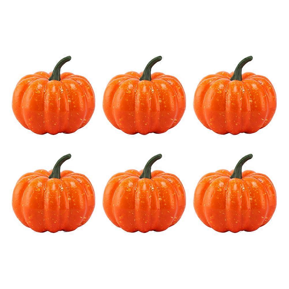 Simulated Pumpkin Adornment for Decor 6Pcs Lifelike Vegetable Models