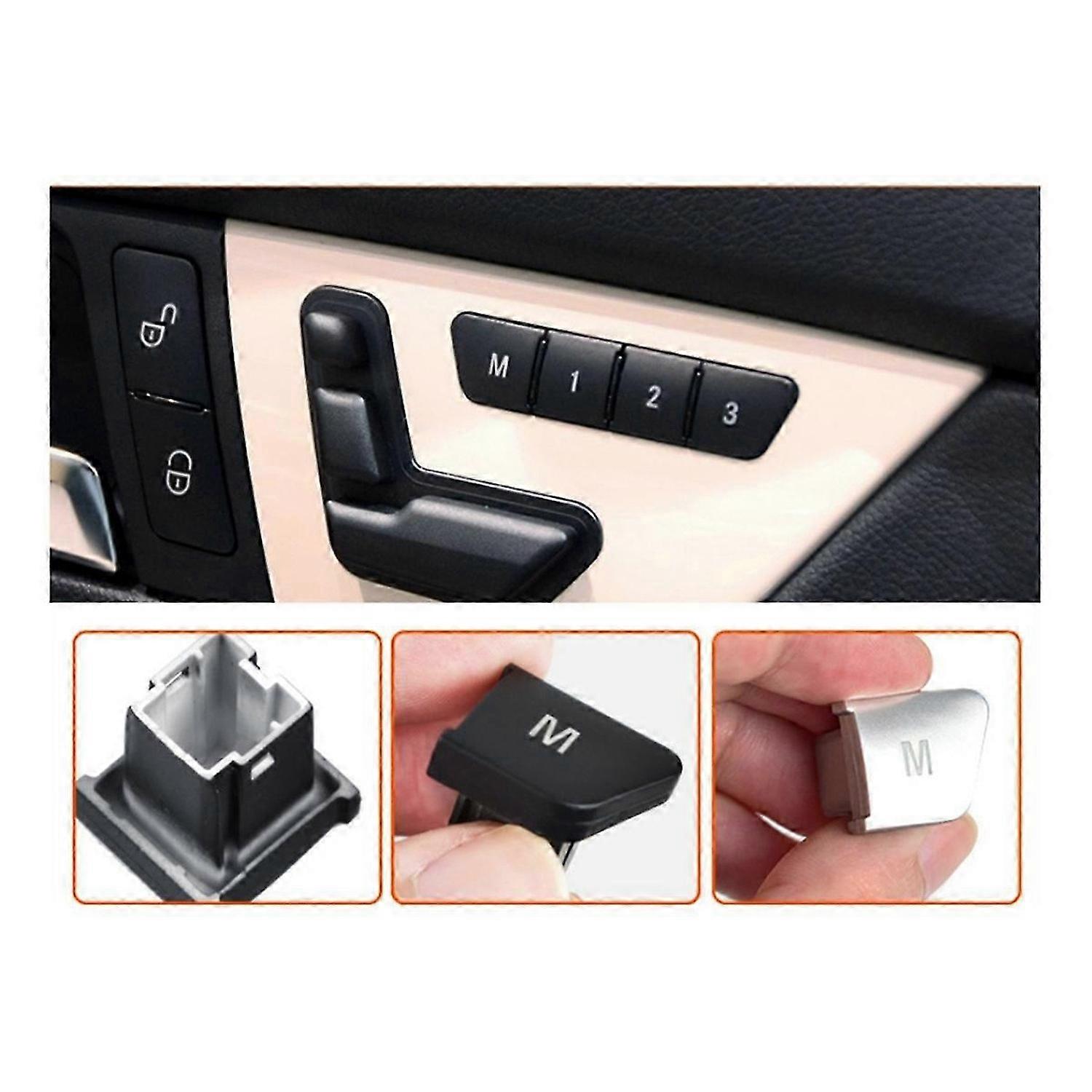 Car Front Left Seat Memory Control Buttons Switch for Benz Black