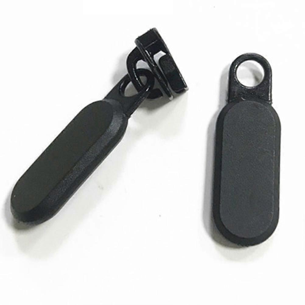 Soft Pvc Zipper Head Replacement for Home Textiles Black 32Pcs