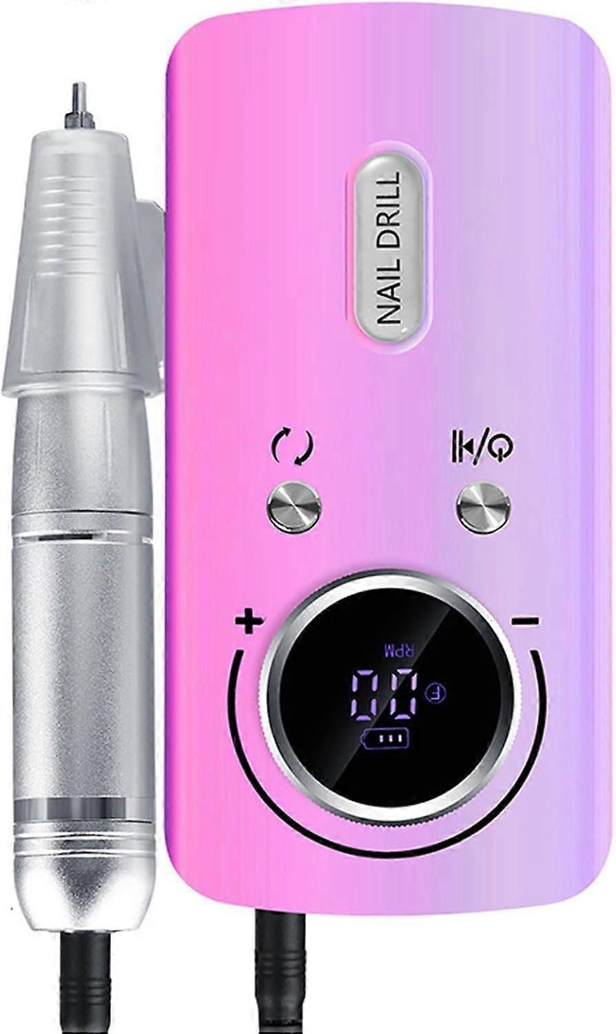 Cordless Electric Nails Drill Machine 45000 Rpm Rechargeable Portable Low Noise