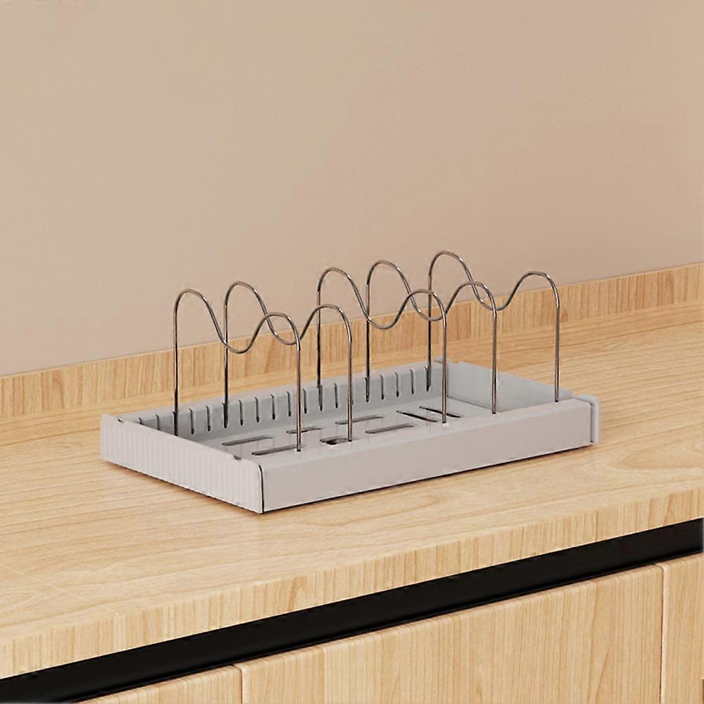 Pot Rack Multifunctional Pot Lid Holder for Kitchen Cabinet Cookware