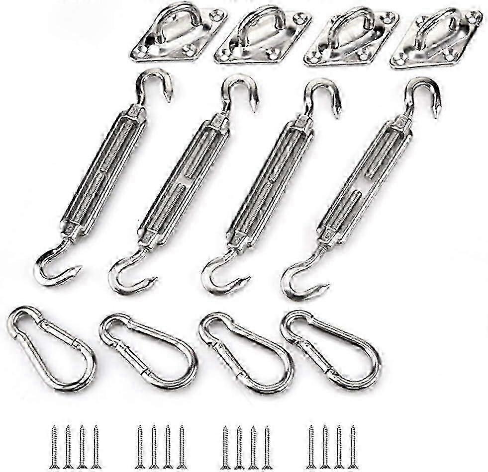 Shade Sail Fixing Kit, Stainless Steel Sun Shade Sail Fixing Kit For Triangle And Square, Rectangle, Sun Shade Sail Fixing Accessories(m5)