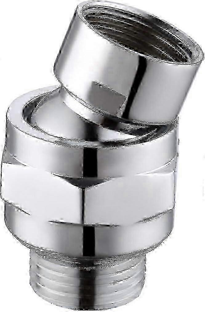 Walkbee Shower Connector Ball Joint Adjustable Shower Head Swivel Ball Adapter Brass for Shower Arm-2025-ss