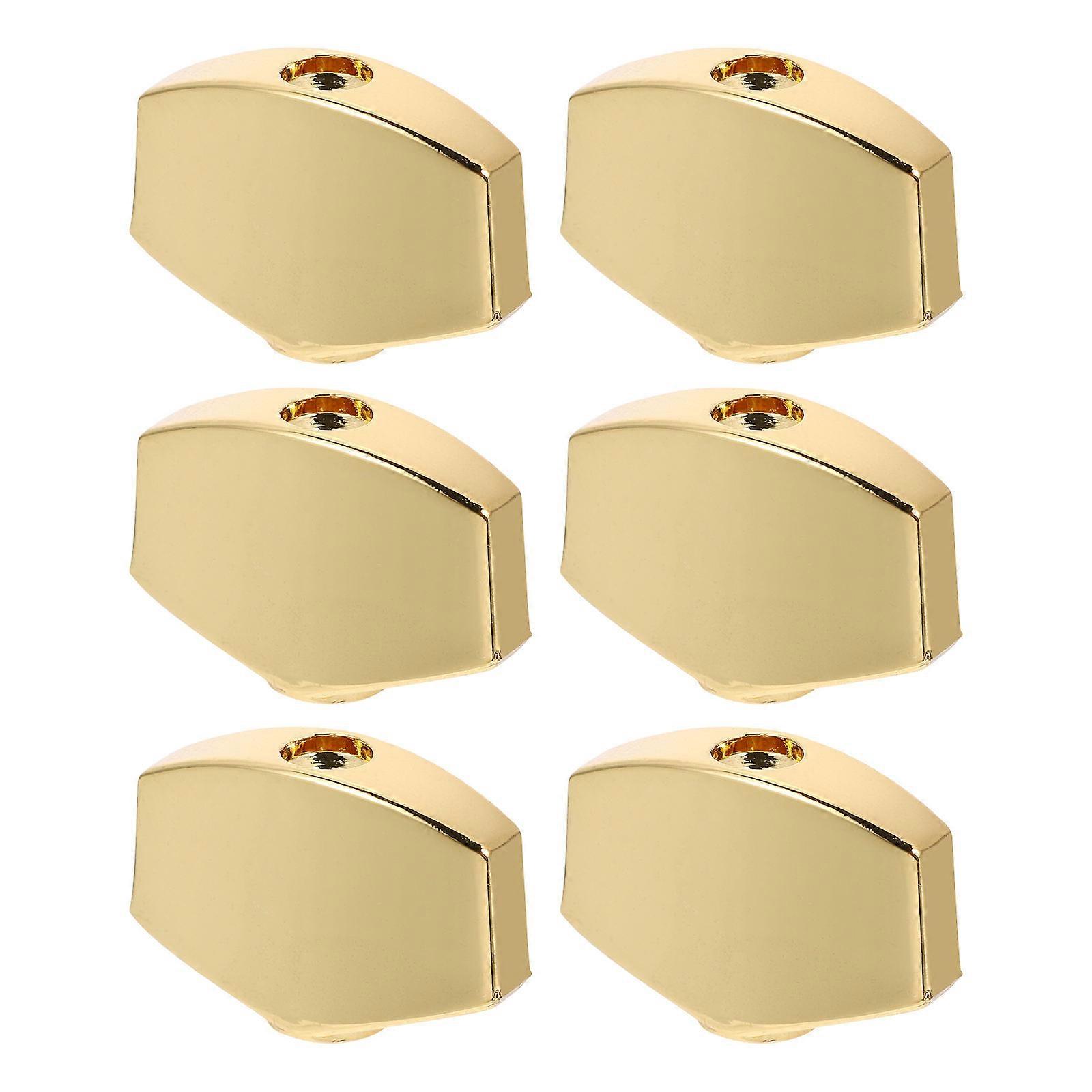 Golden Guitar Tuner Handles with Lock String Function for 6Sets
