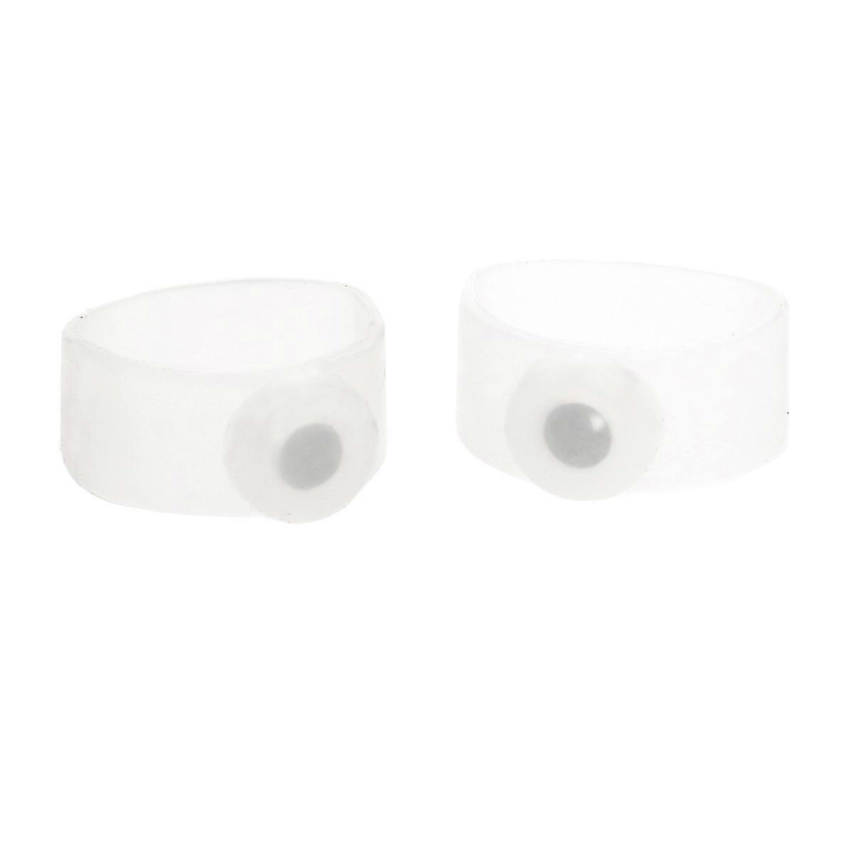 for Toes One Pair of Healthy Silicone Toe for Daily Use with Translucent White Color for 1Pair