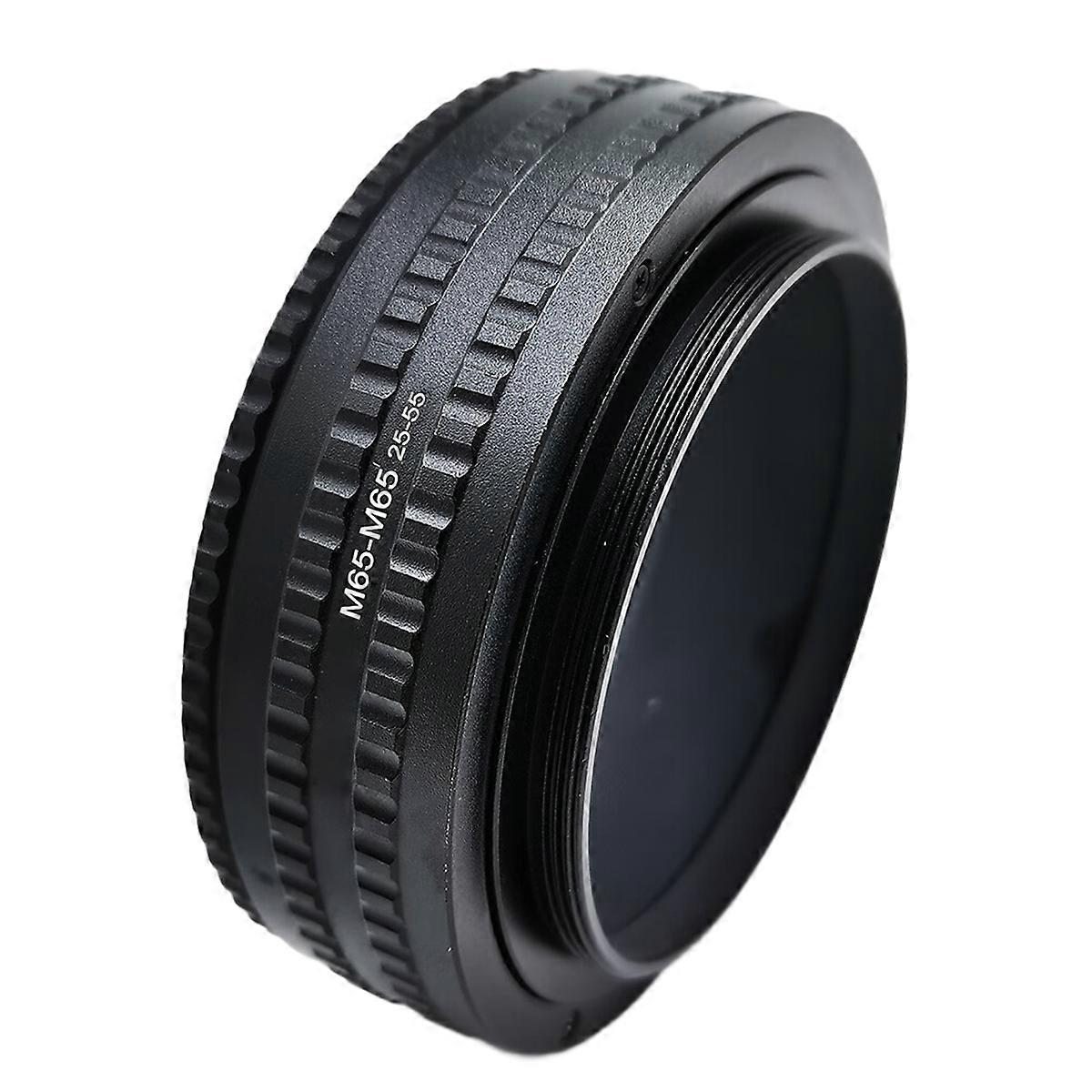 25-55 M65 to M65 Mount Macro Extension Tube Focusing Helicoid Ring Adapter 25mm-55mm for Camera Lens