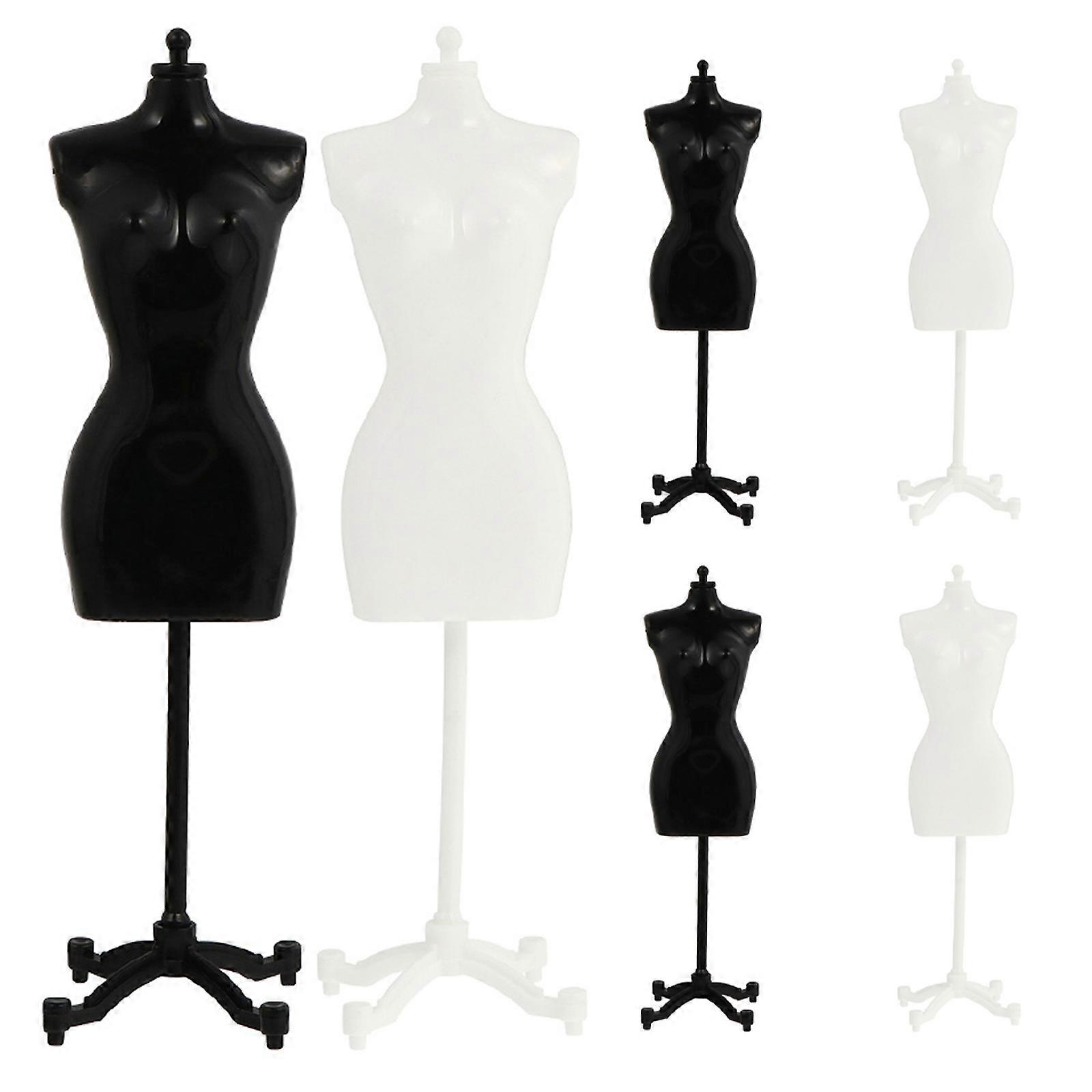 Mannequin Model Stand Plastic Holder for Displaying Use 6Pcs Set