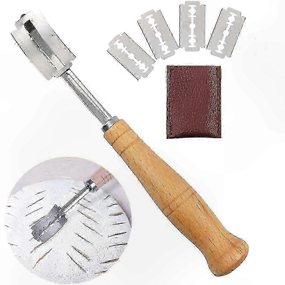 Bread Scoring Tool with Stainless Blade and Comfort Grip for Precision Slicing