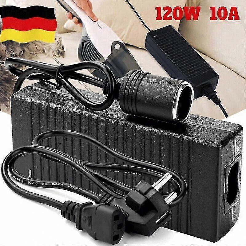 12V 10A Power Converter Adapter for Car Use with Voltage Transformation Capability