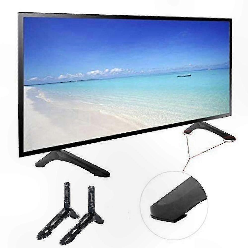 Adjustable TV Stand Adapter for 32-65 Inch Screens with Tabletop Mounting Bracket Solution