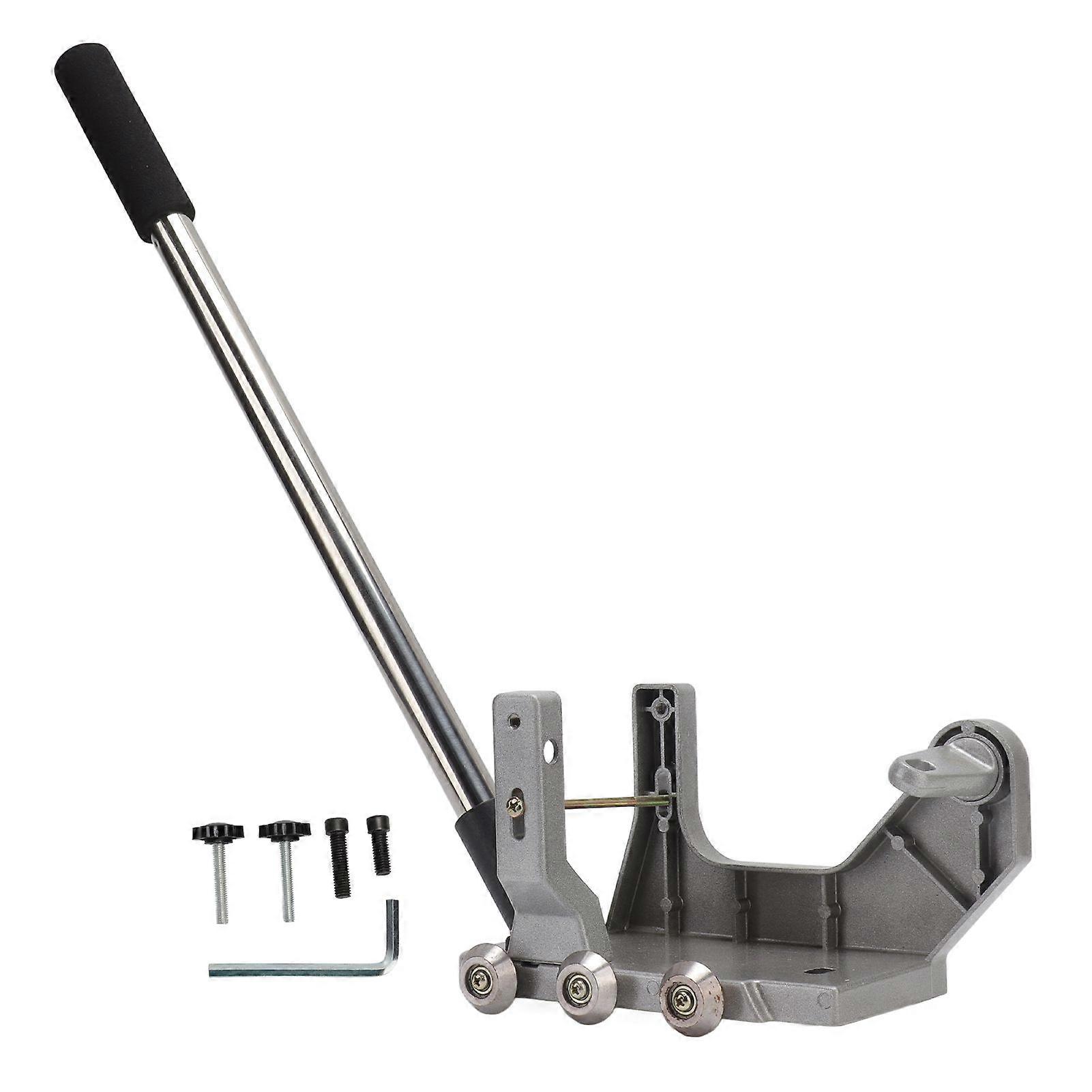 Tile Seam Cleaner Stand Aluminum Alloy Silver Adjustable Tile Joint Cleaning Machine Holder for Decoration