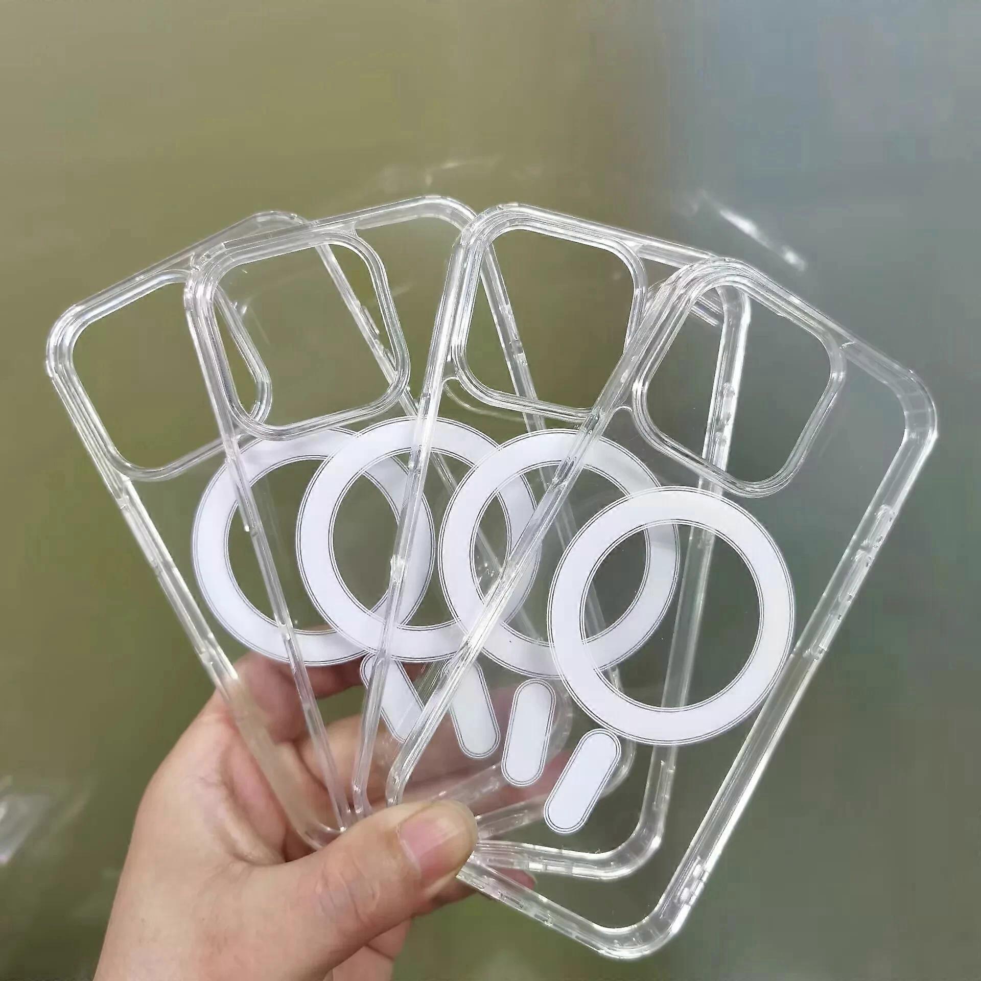 New Clear MagSafe Case for iPhone 17 Air 17 16 15 14 13 12 Plus Pro Max Shockproof Wireless Charging Cover with Magnetic Feature