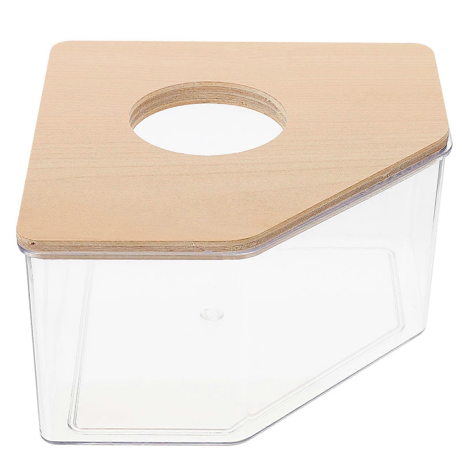 Hamster Clear Bathroom Bathtub for Sand Bath Box 2Pcs