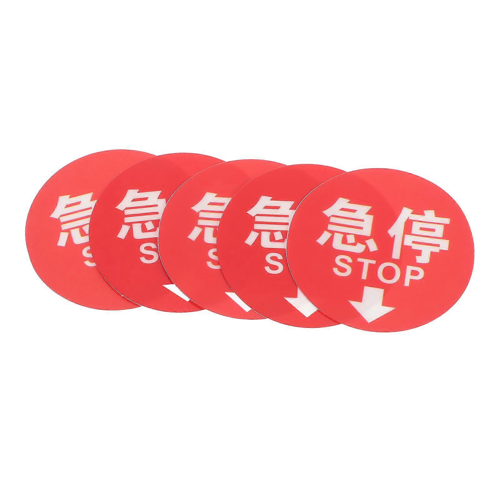 Emergency Disconnect Sticker for Traffic Signs with Arrow Direction 5Pcs