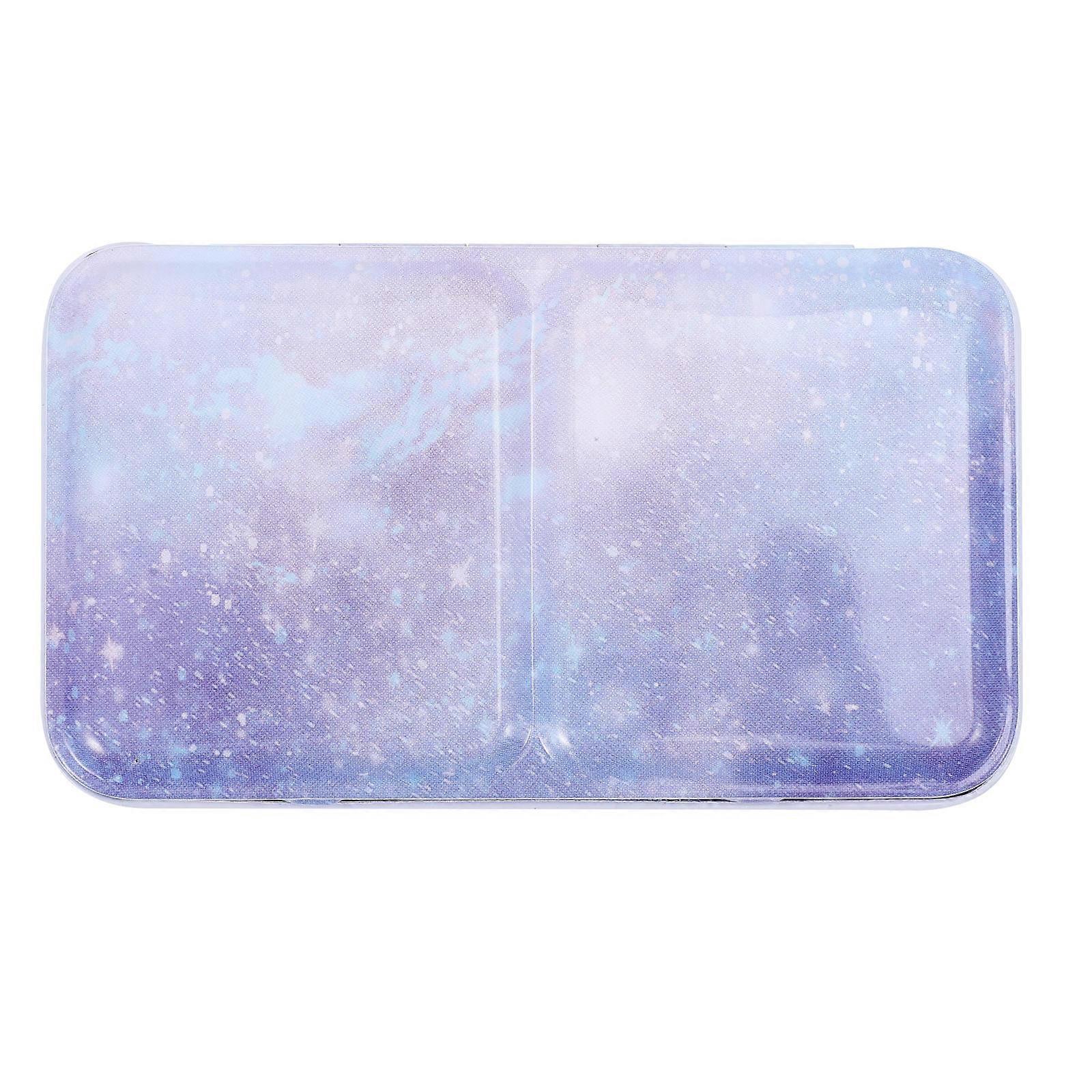 4Sets Dark Blue Watercolor Paint Pan Portable for Storage