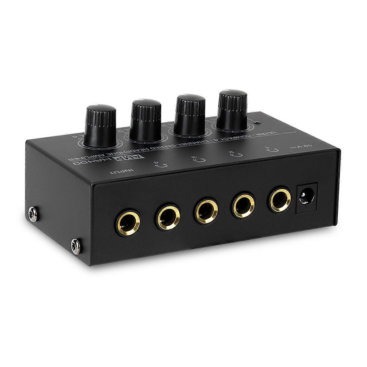 Mini Stereo Headphone Amplifier 4 Channels Ultra-Compact HA400 Audio 6.5MM to 3.5MM Jack Converter I