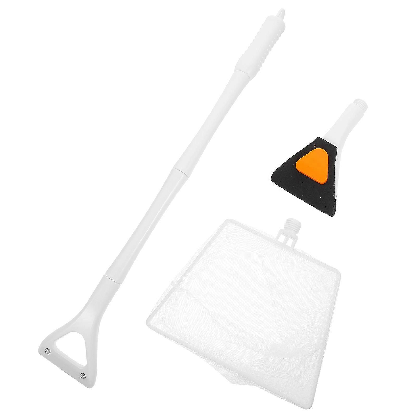 Aquarium 4 Sets Remove Stains Home Aquarium Maintenance 53.5CM High-Strength Plastic Efficient Tools