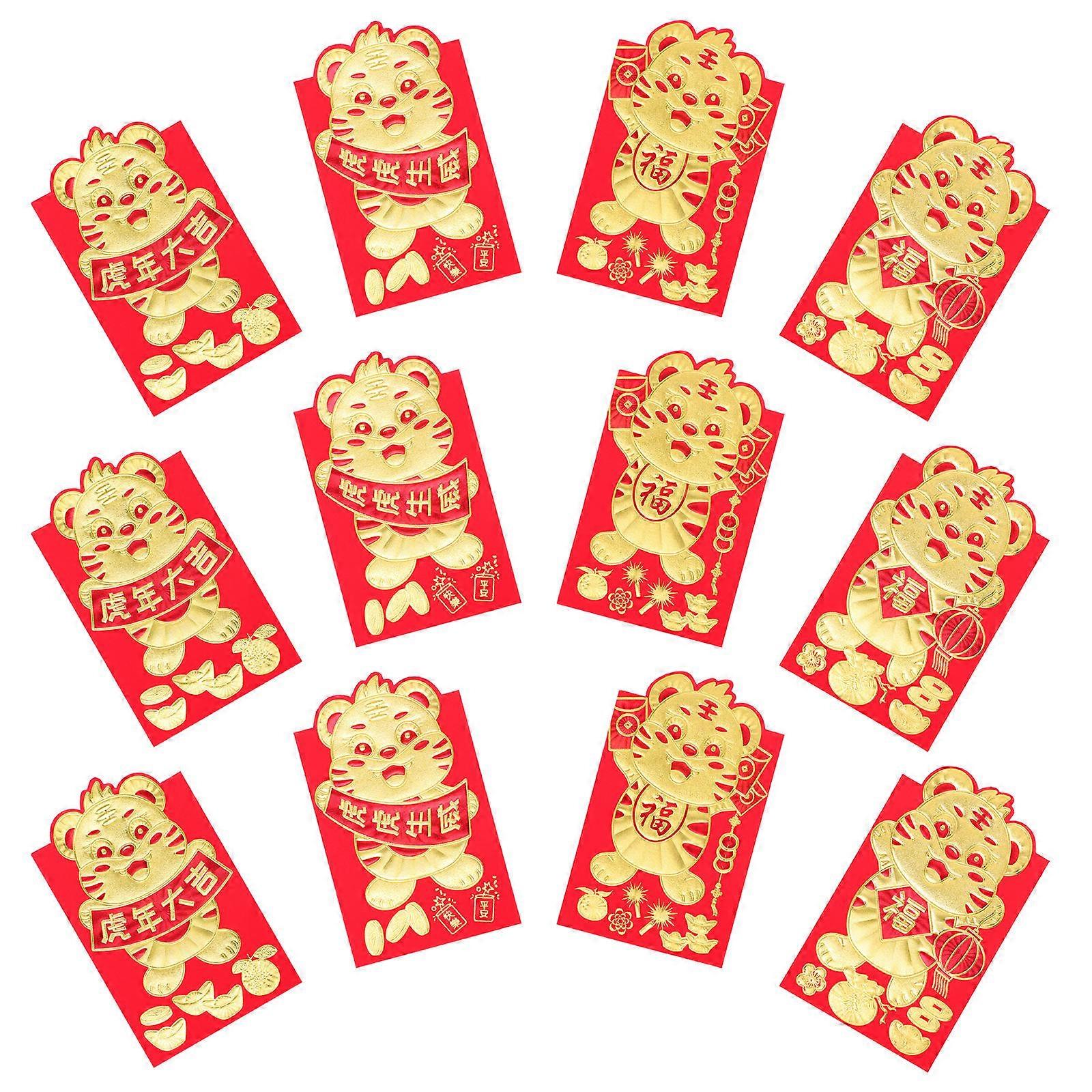 Creative Red Envelopes for Storage with 240Pcs Red Packets for Chinese New Year