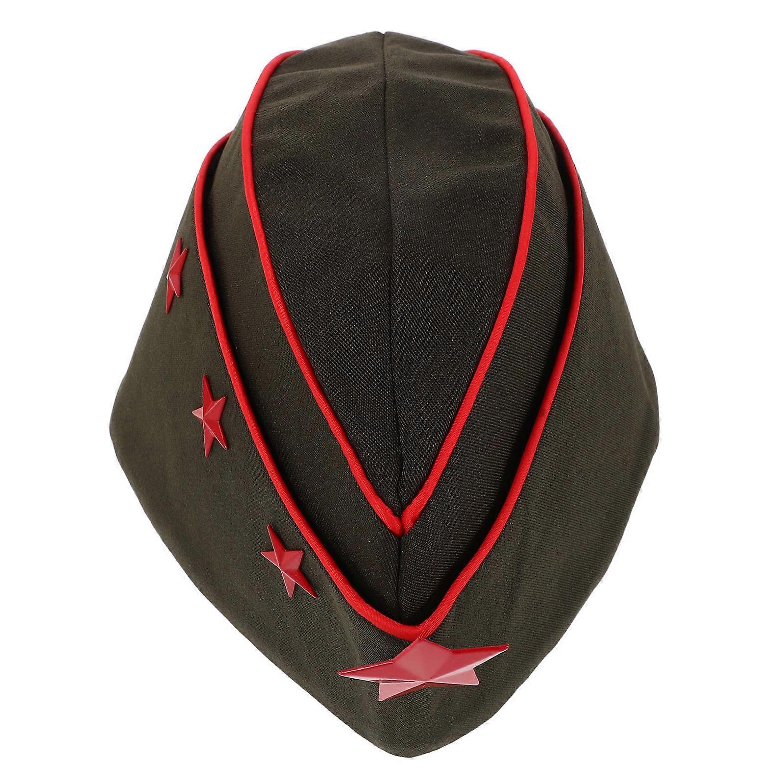 Navy Style Russian Sailor Hat Dance Cap for 2Pcs Performance Wear